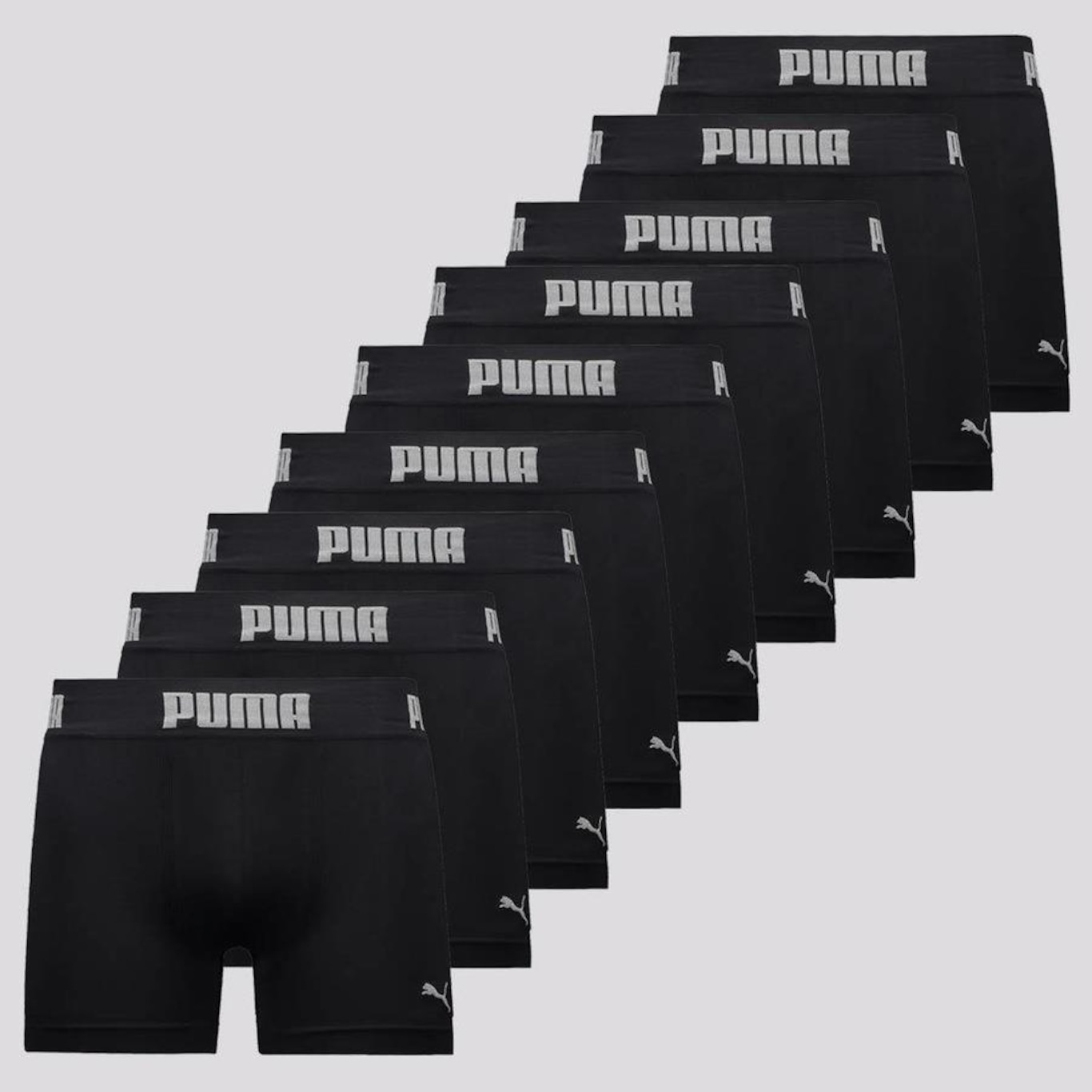 Kit Cueca Boxer Puma Seamless - 9 Unidades - Masculino - Foto 1