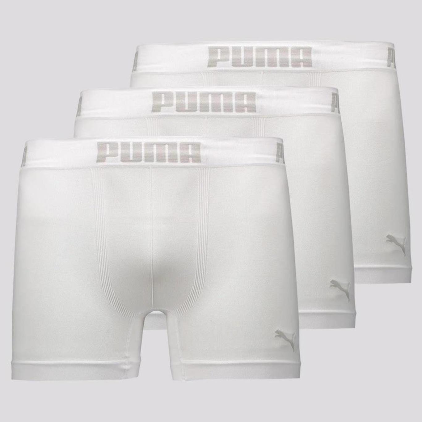 Kit Cueca Boxer Puma sem Costura - 3 Unidades - Masculina - Foto 1