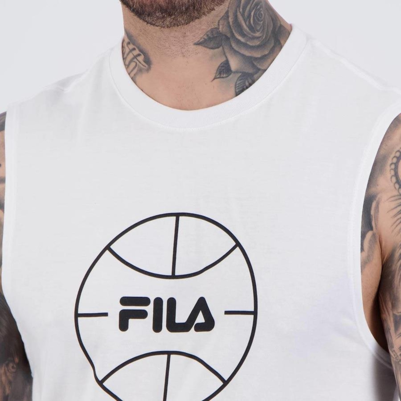 Camiseta Regata Fila Letter Basket - Masculina - Foto 5