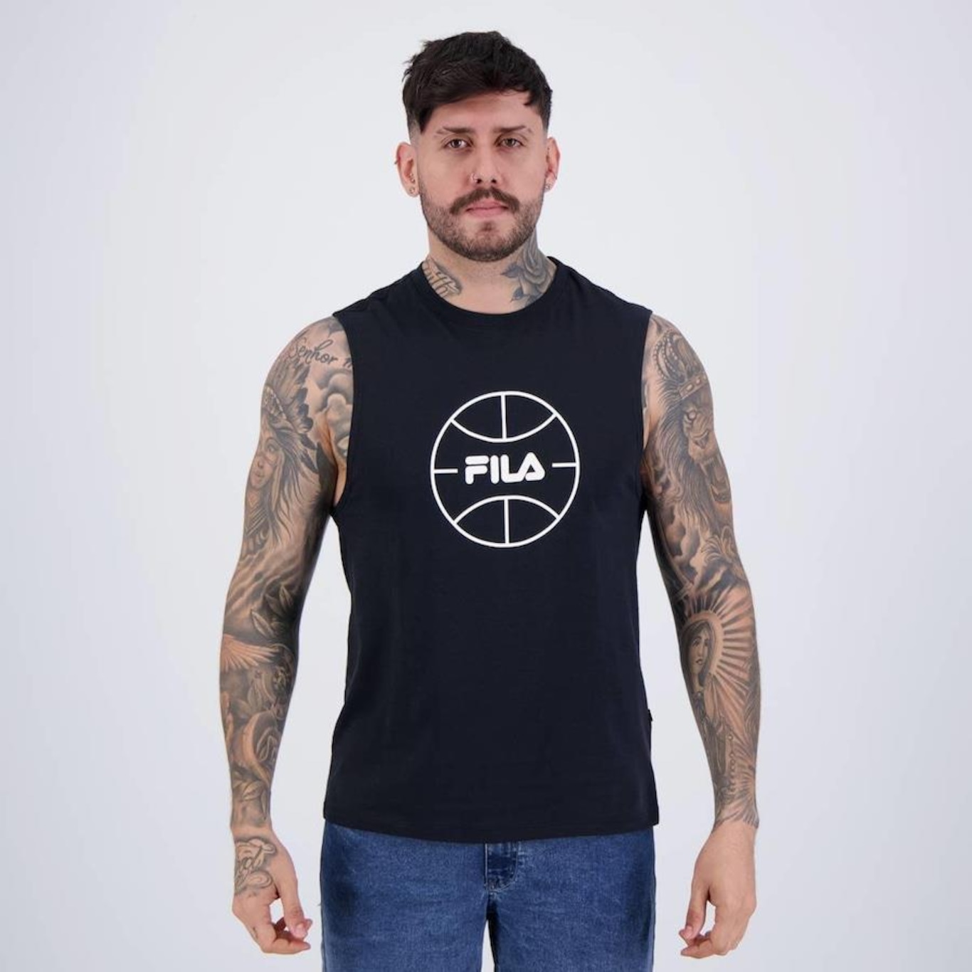 Camiseta Regata Fila Letter Basket - Masculina - Foto 1