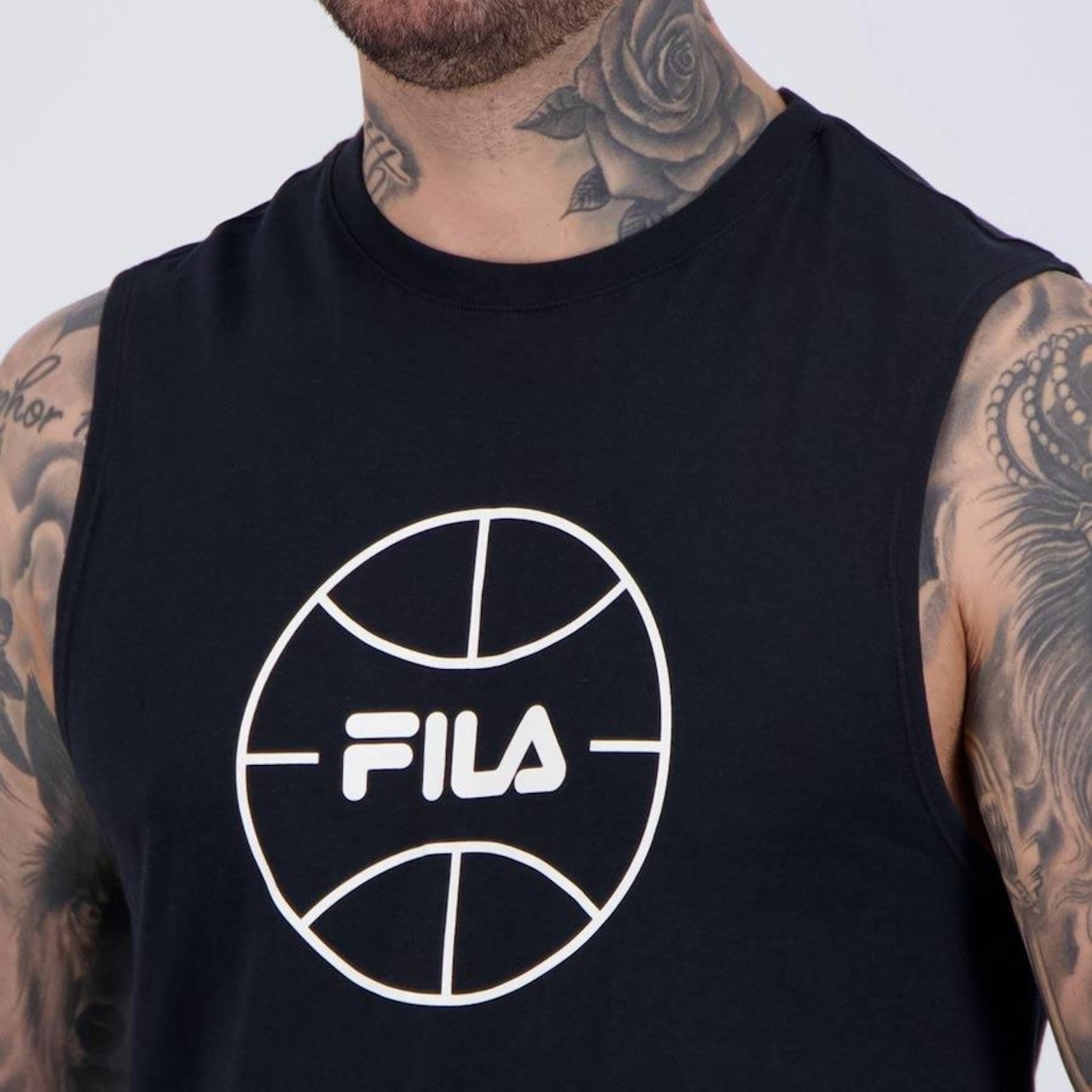 Camiseta Regata Fila Letter Basket - Masculina - Foto 5