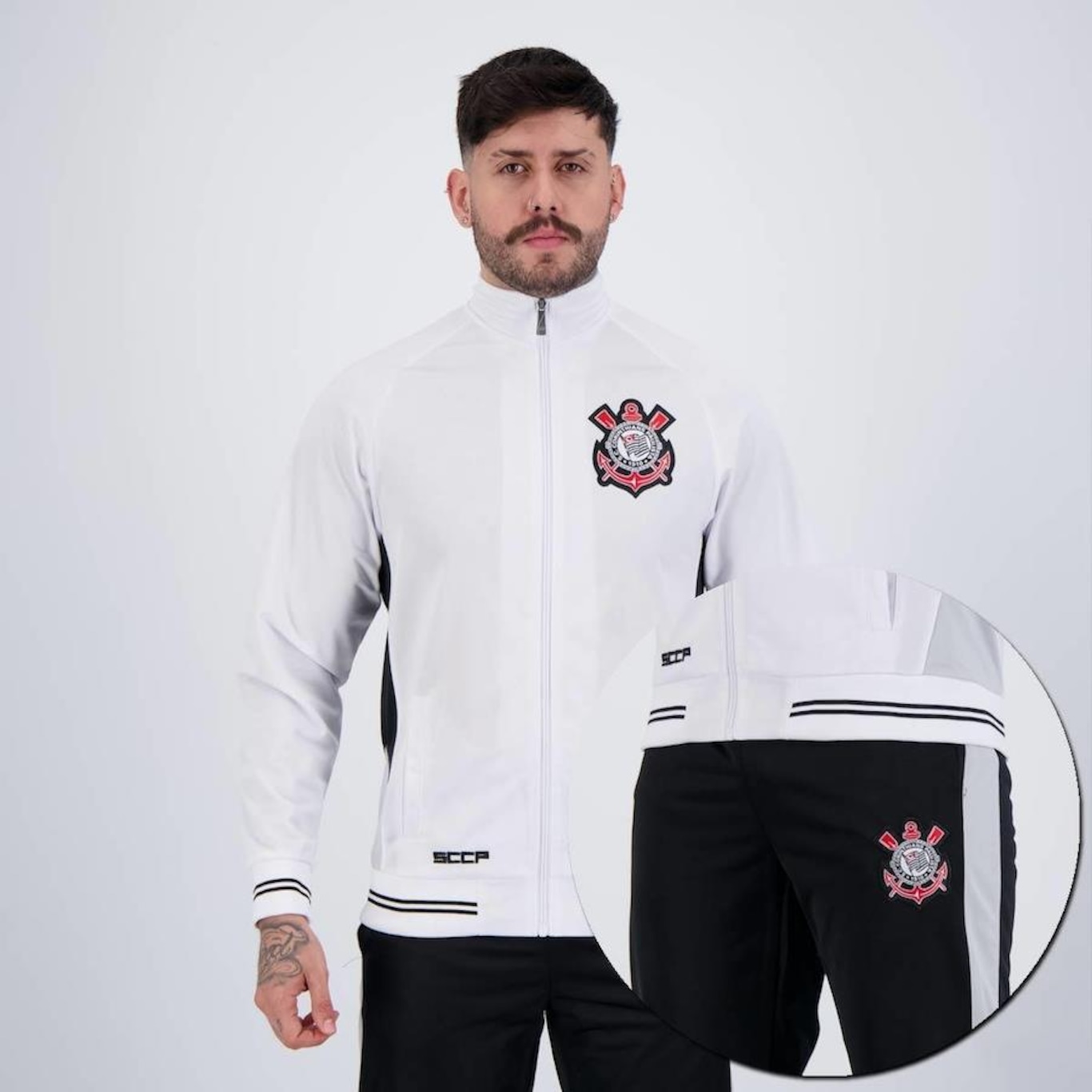 Agasalho do Corinthians Trilobal Chroma - Masculino - Foto 2