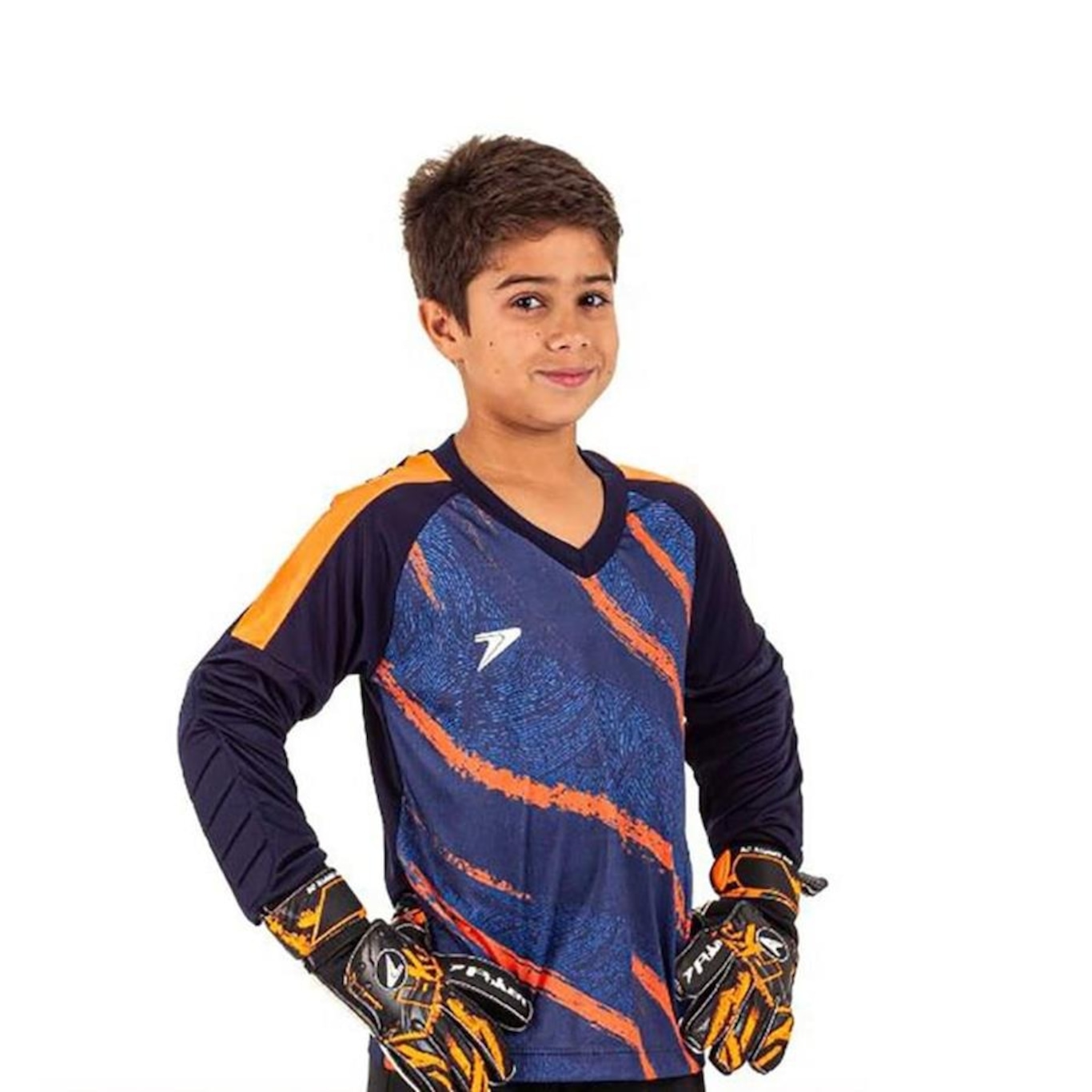 Camisa Manga Longa de Goleiro Poker Orbit - Infantil - Foto 3