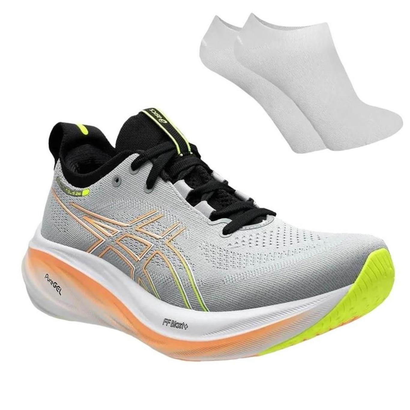 Kit Tênis Asics Gel-Nimbus 26 - Masculino + Par de Meia - Foto 1