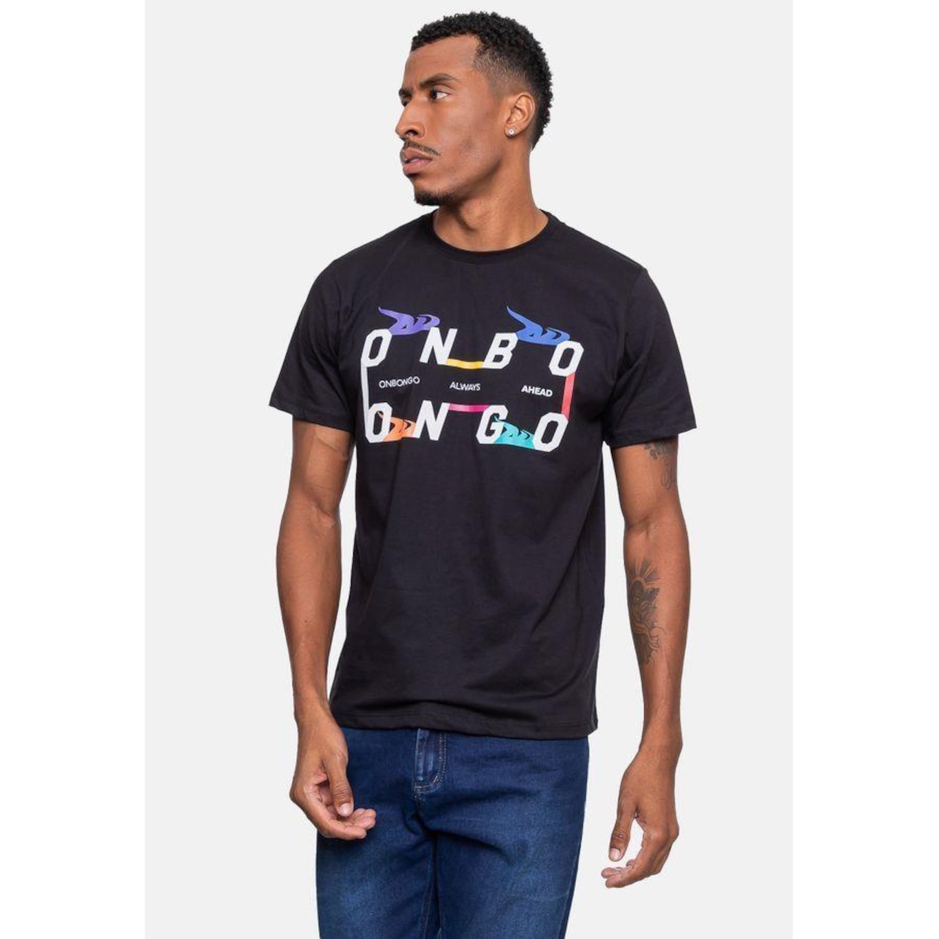 Camiseta Onbongo Estampada - Masculina - Foto 4