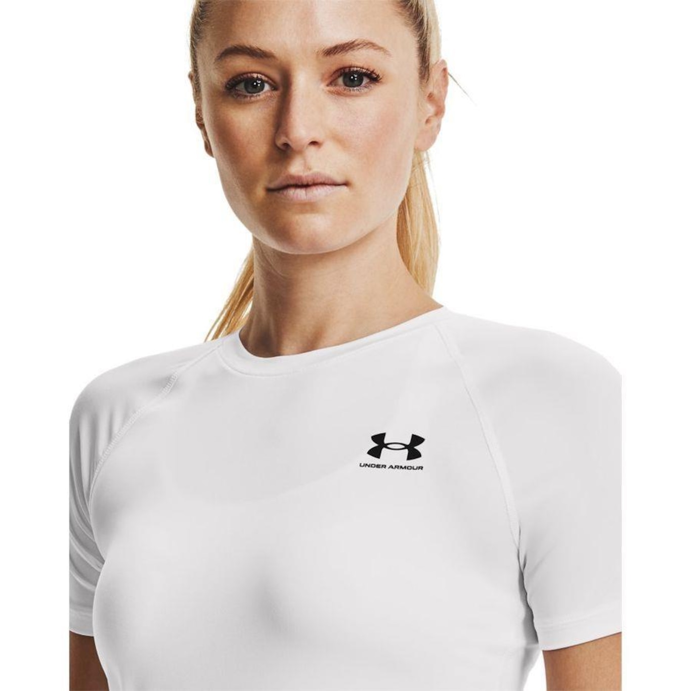 Camiseta de Compressão Under Armour Heatgear Authentics - Feminina - Foto 3