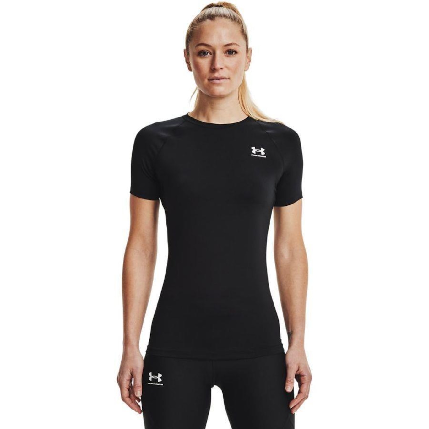 Camiseta de Compressão Under Armour Heatgear Authentics - Feminina - Foto 1