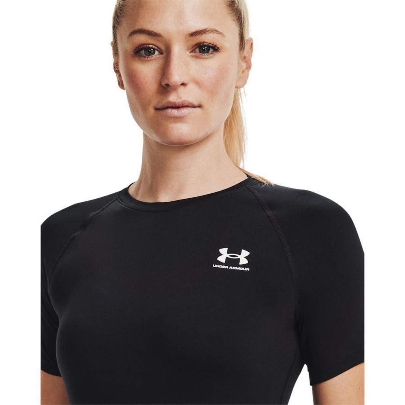 Camiseta de Compressão Under Armour Heatgear Authentics - Feminina - Foto 3