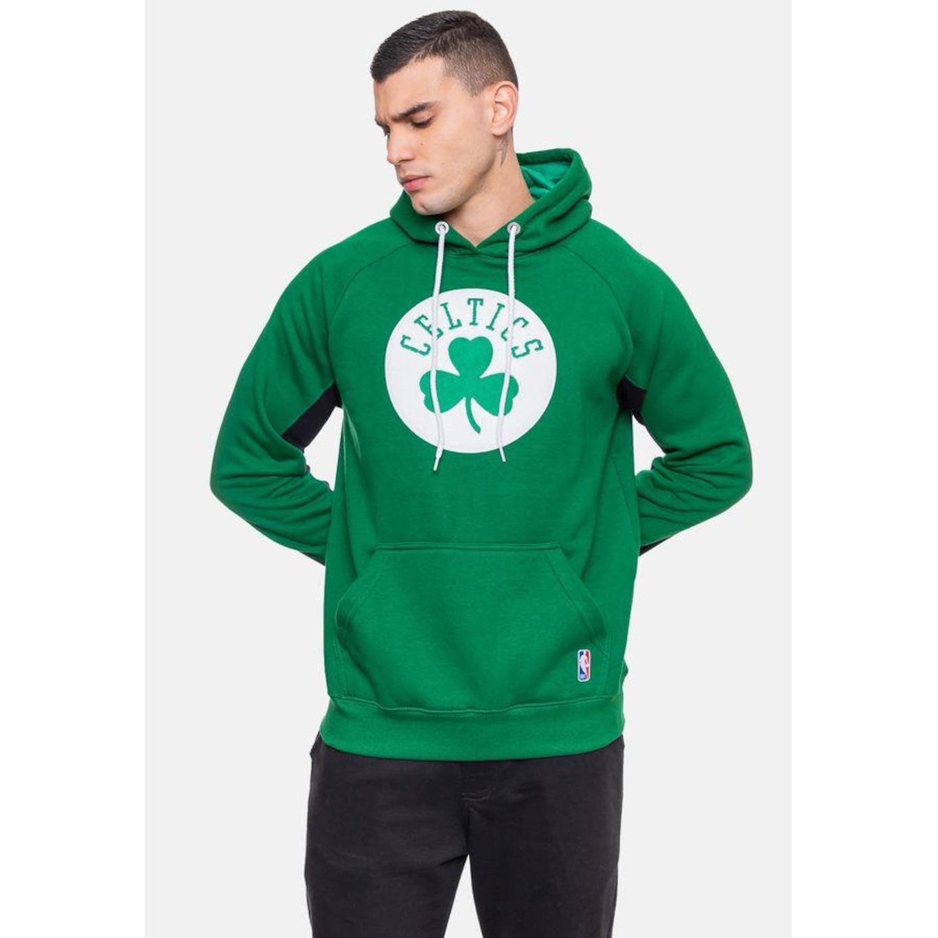 Blusão de Moletom com Capuz Nba Chenille Boston Celtics - Masculino - Foto 4