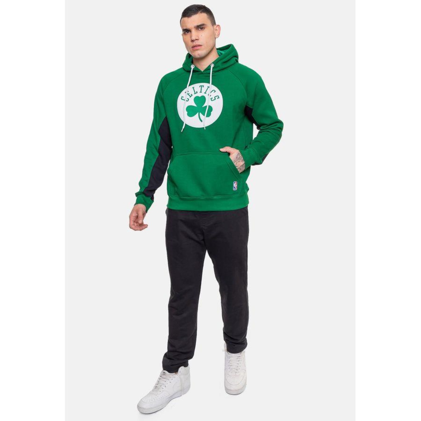 Blusão de Moletom com Capuz Nba Chenille Boston Celtics - Masculino - Foto 5