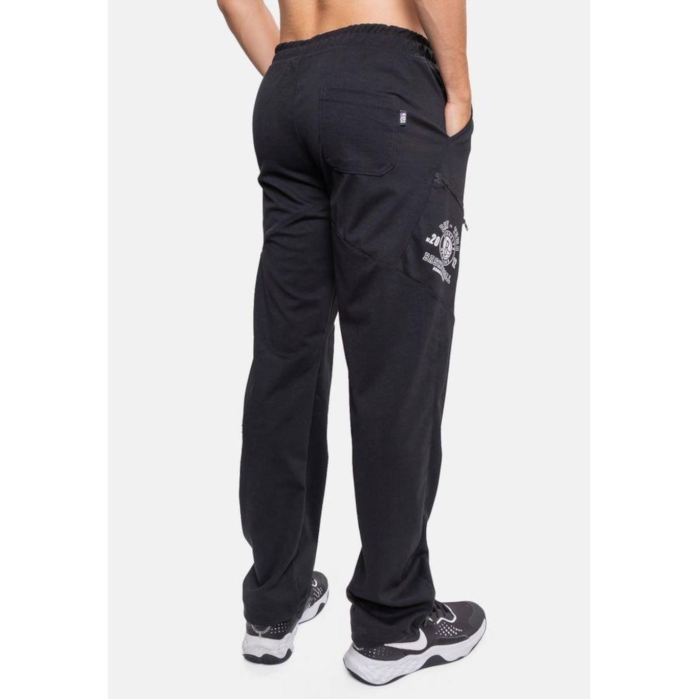 Calça Nba Cargo Sintética Brooklyn Nets - Masculina - Foto 1