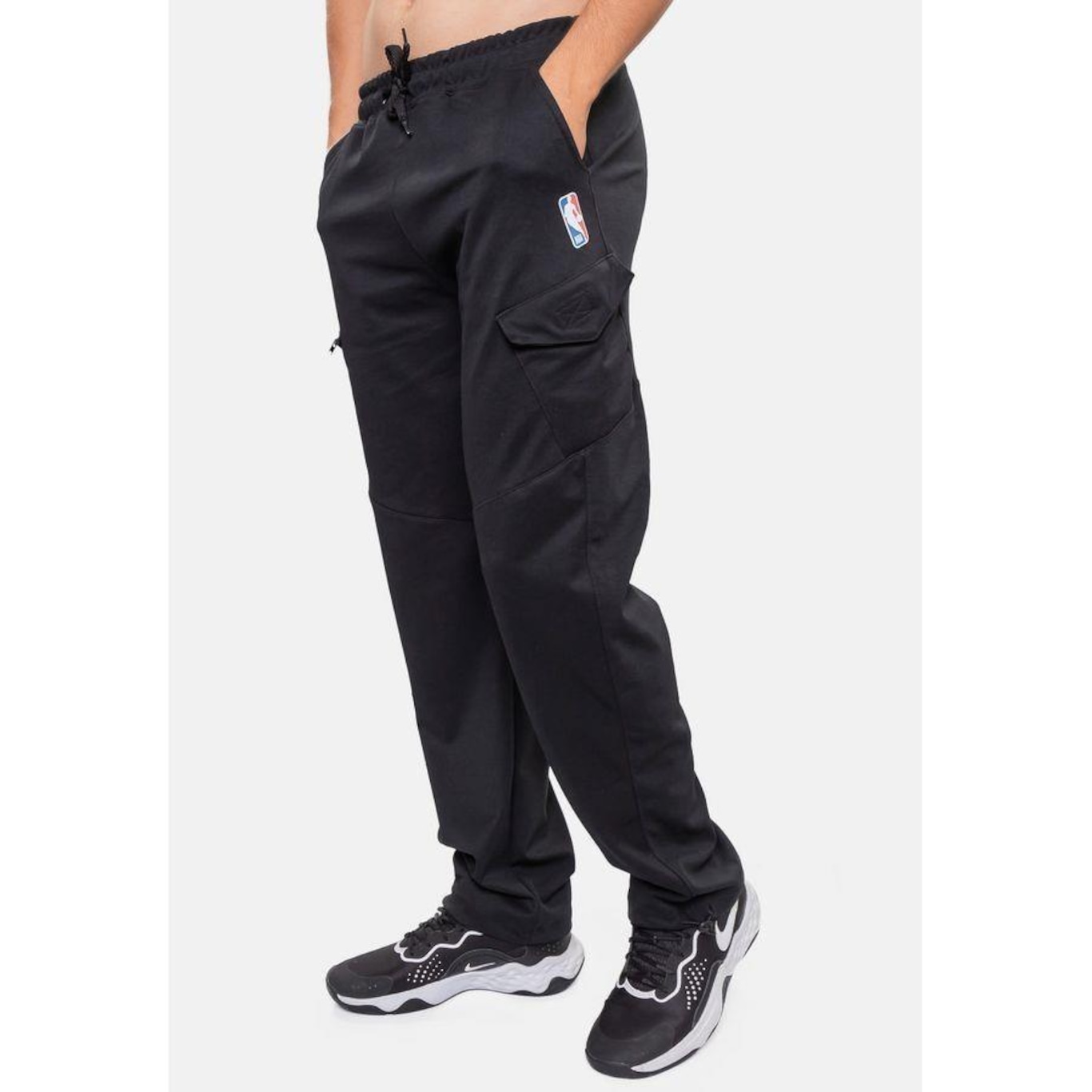 Calça Nba Cargo Sintética Brooklyn Nets - Masculina - Foto 2