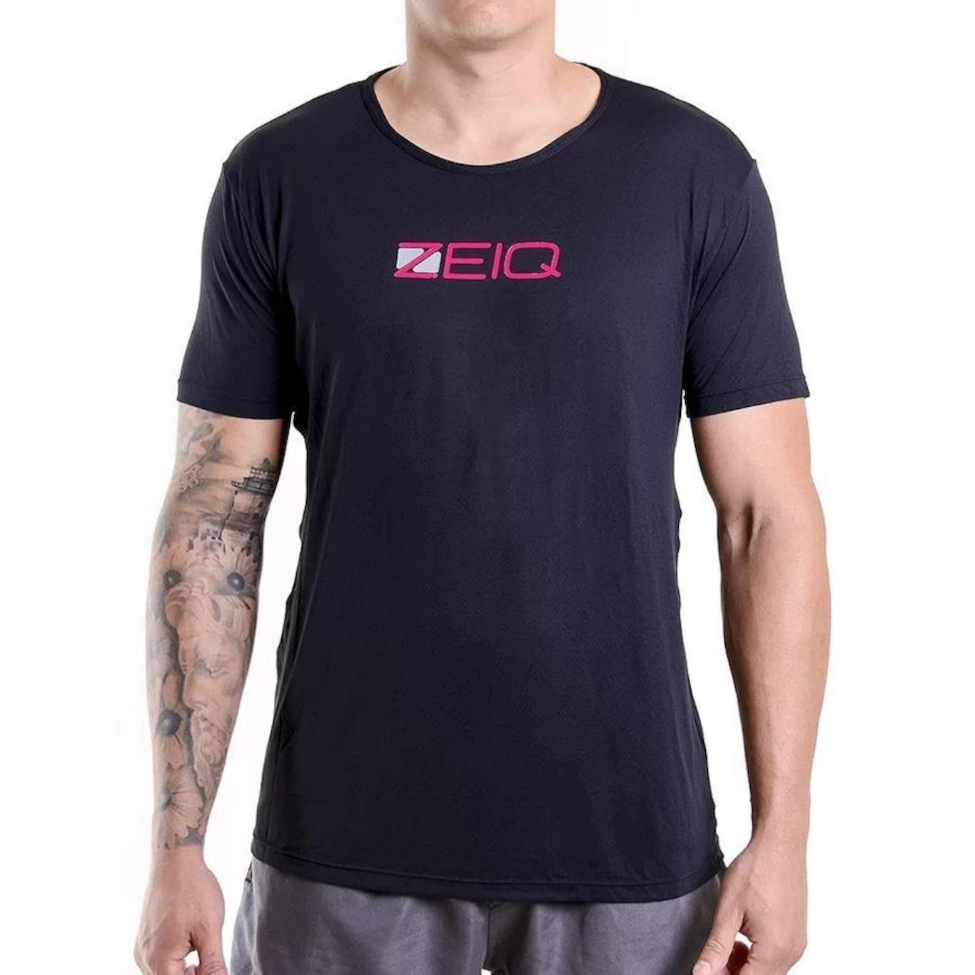 Camiseta Esportiva Slim Zeiq - Masculina - Foto 1