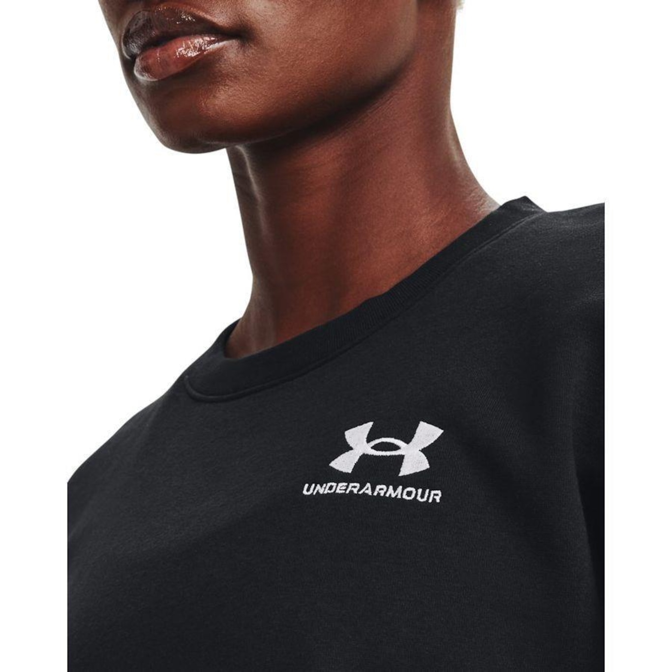 Blusão de Moletom sem Capuz Under Armour Essential Crew - Feminino - Foto 3