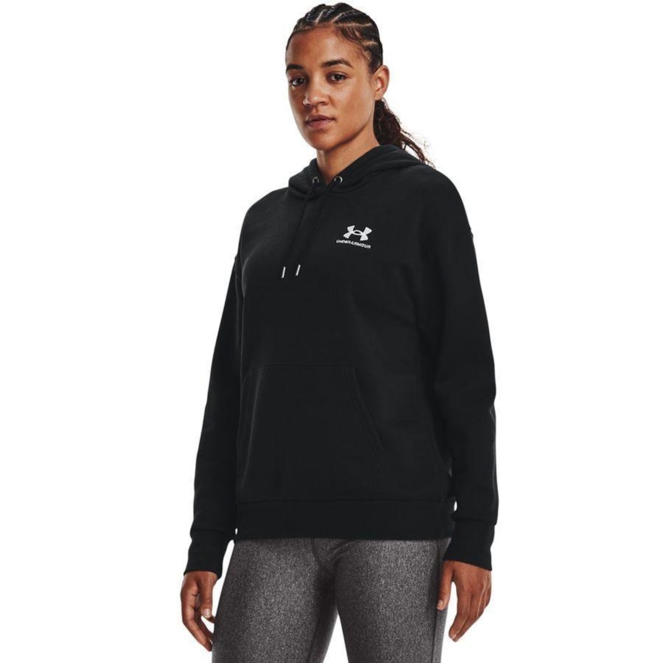 Blusão de Moletom com Capuz Under Armour Essential Fleece - Feminino - Foto 1