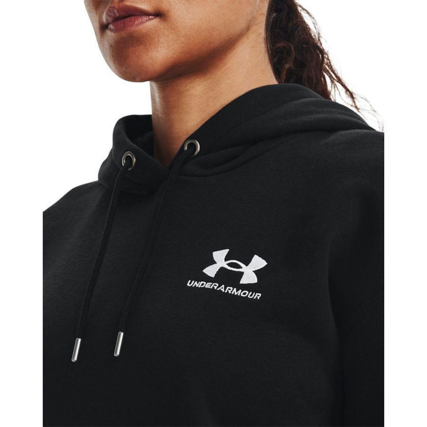 Blusão de Moletom com Capuz Under Armour Essential Fleece - Feminino - Foto 3