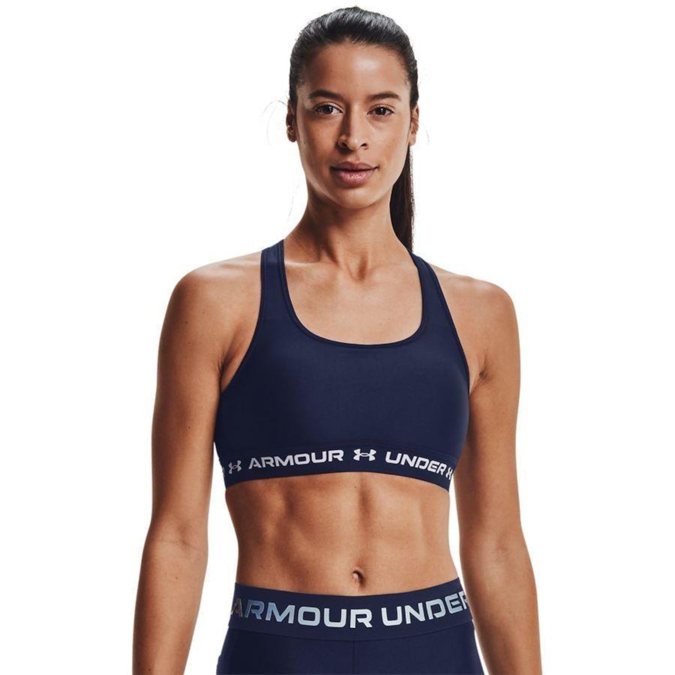 Top Under Armour Crossback Mid Bra - Feminino - Foto 1