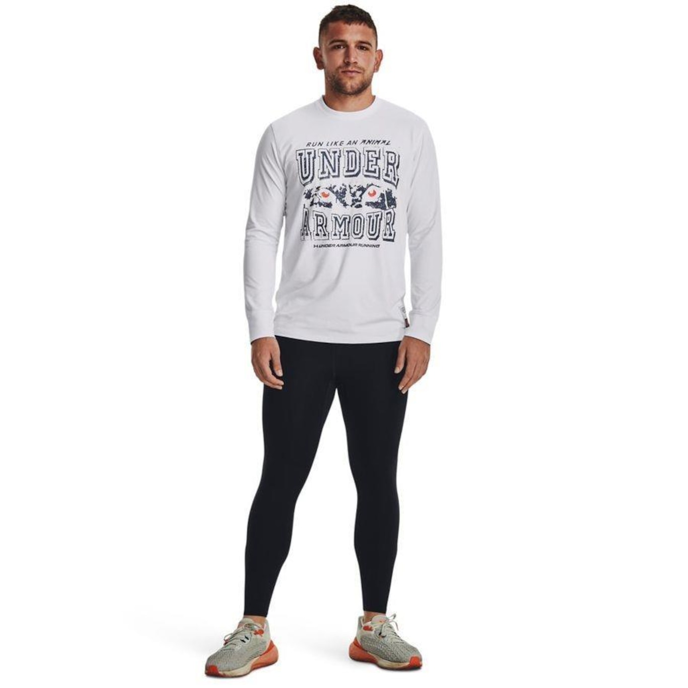 Calça de Compressão Under Armour Run Like An Animal - Masculina - Foto 4