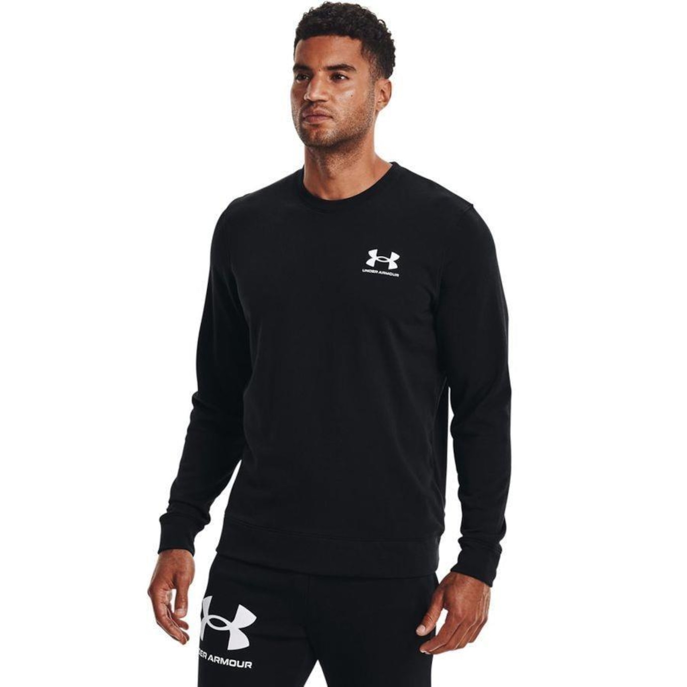 Blusão de Moletom sem Capuz Under Armour Rival Terry - Masculino - Foto 1