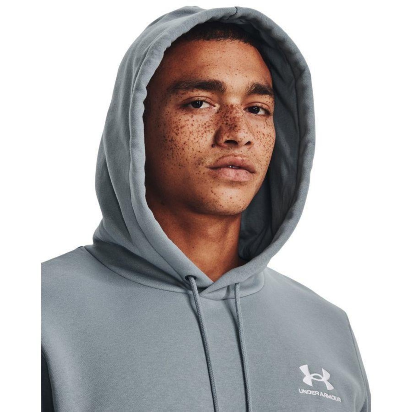 Blusão de Moletom com Capuz Under Armour Essential Fleece - Masculino - Foto 3