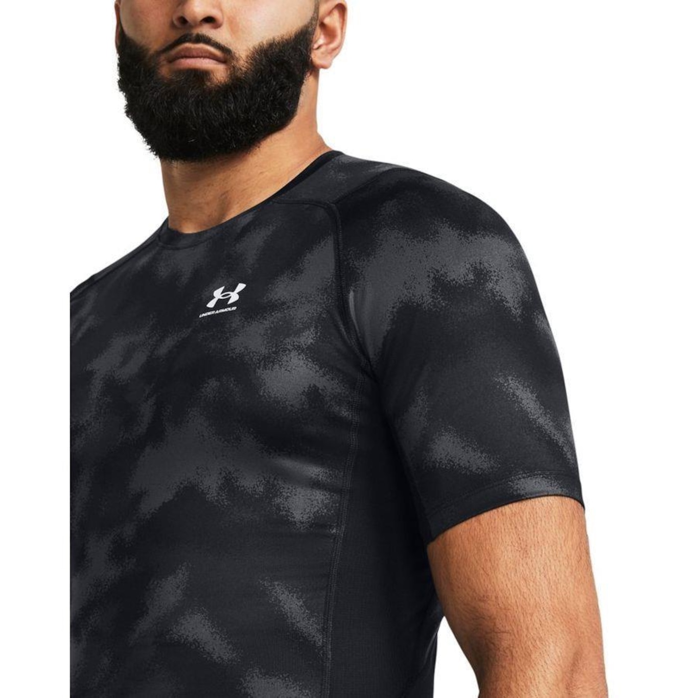 Camiseta de Compressão Under Armour Heatgear Armour Printed - Masculina - Foto 3