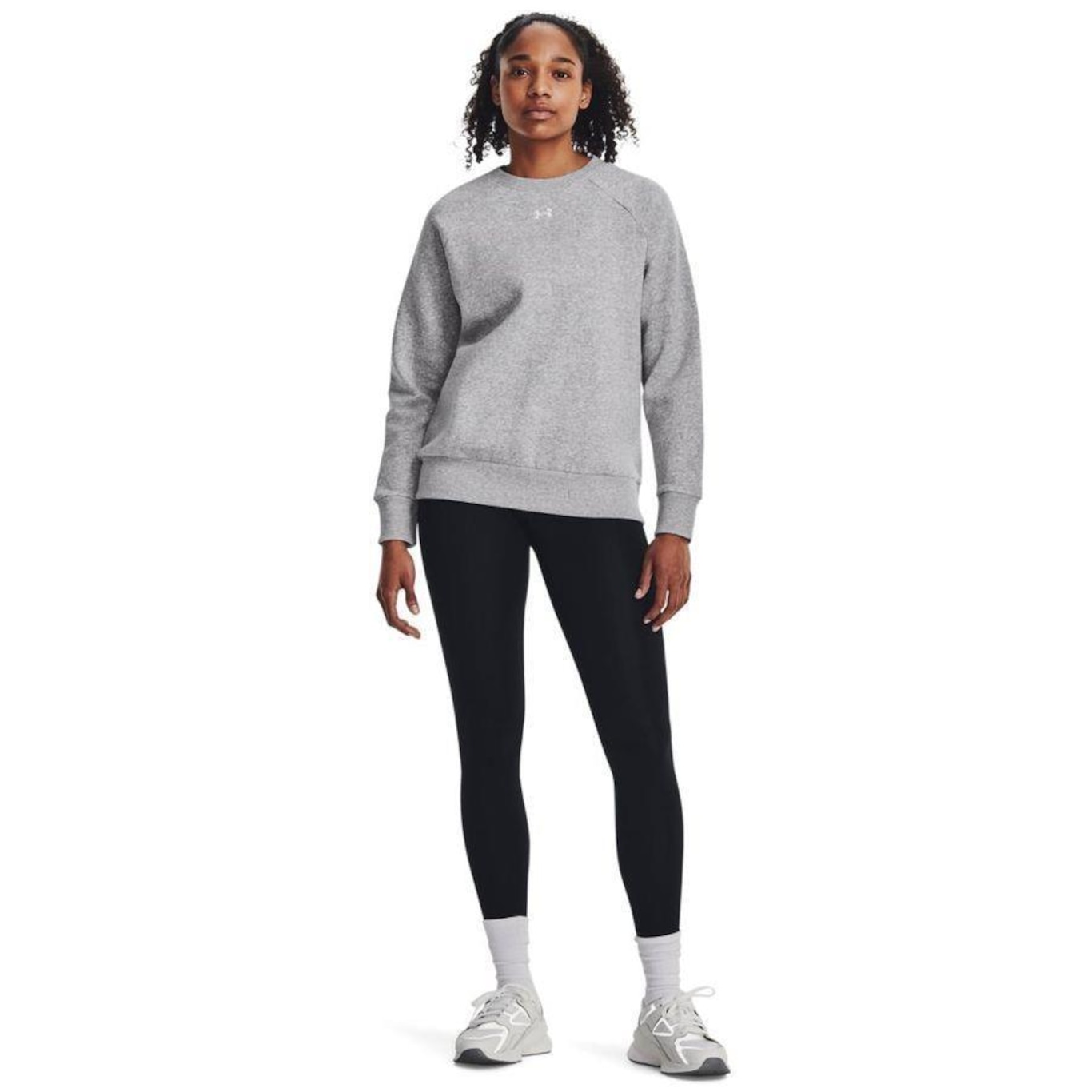 Blusão de Moletom sem Capuz Under Armour Rival Fleece Crew - Feminino - Foto 4