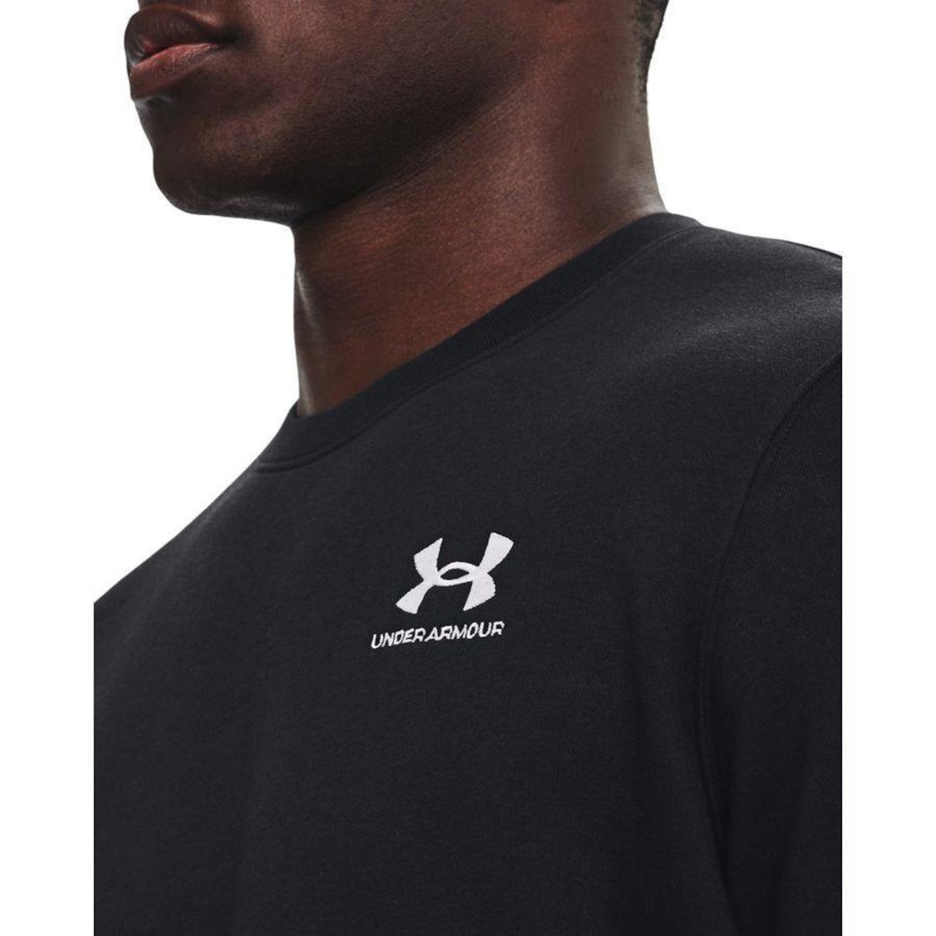 Blusão de Moletom sem Capuz Under Armour Essential Crew - Masculino - Foto 3