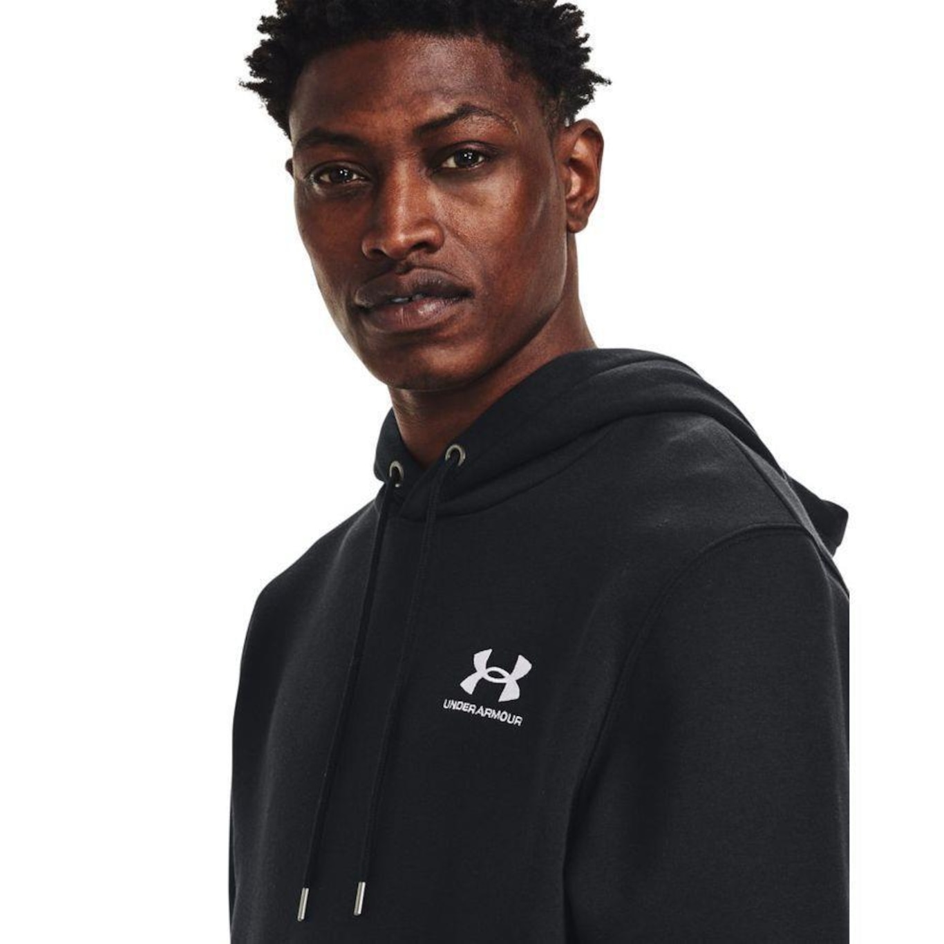 Blusão de Moletom com Capuz Under Armour Essential Fleece - Masculino - Foto 3