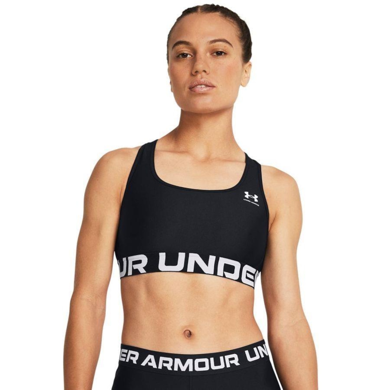 Top Under Armour Heatgear Authentics Mid - Feminino - Foto 1