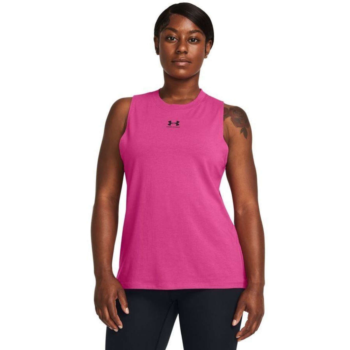 Camisa Regata Under Armour Campus Muscle - Feminina - Foto 1