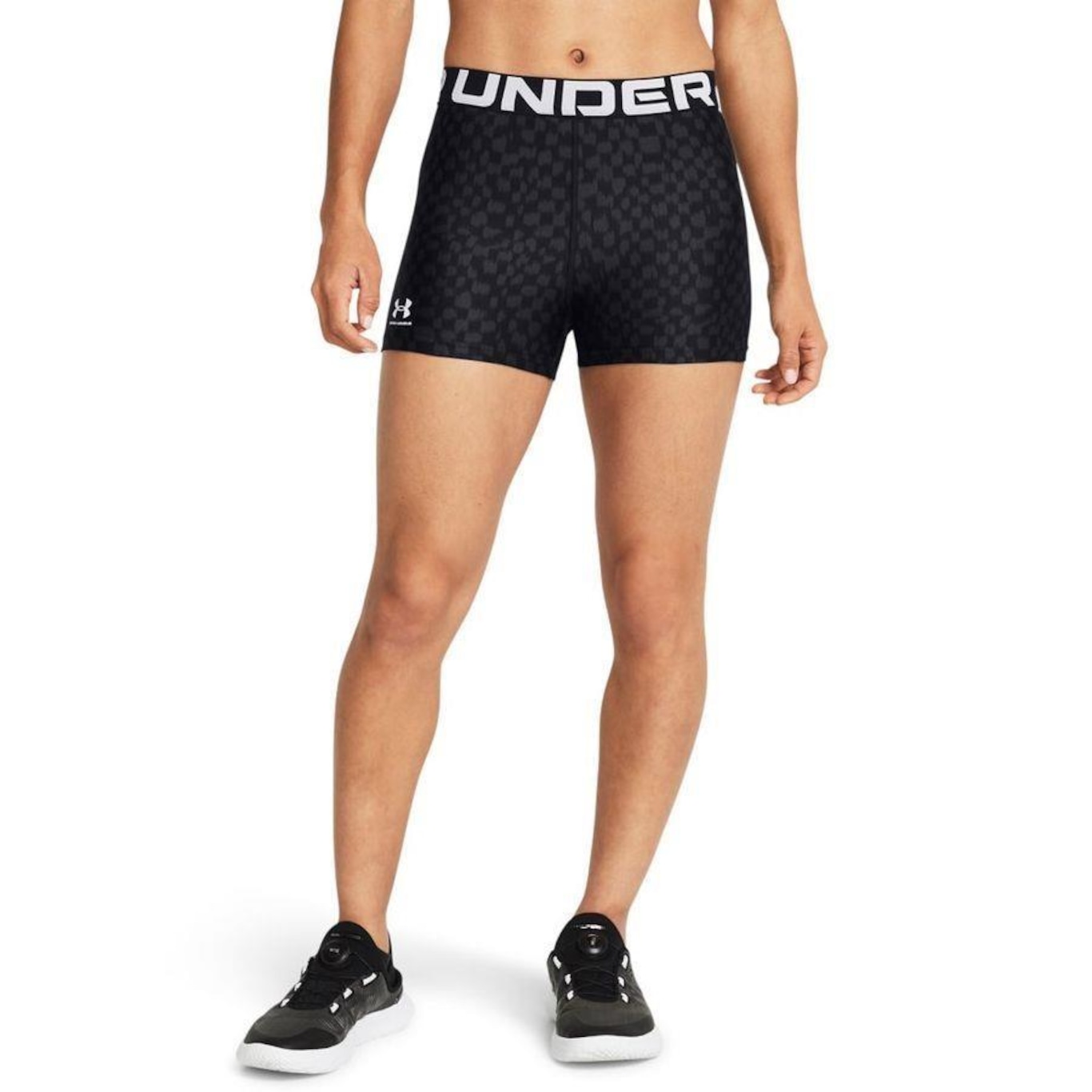 Shorts Under Armour Heatgear Authentics Printed - Feminino - Foto 1