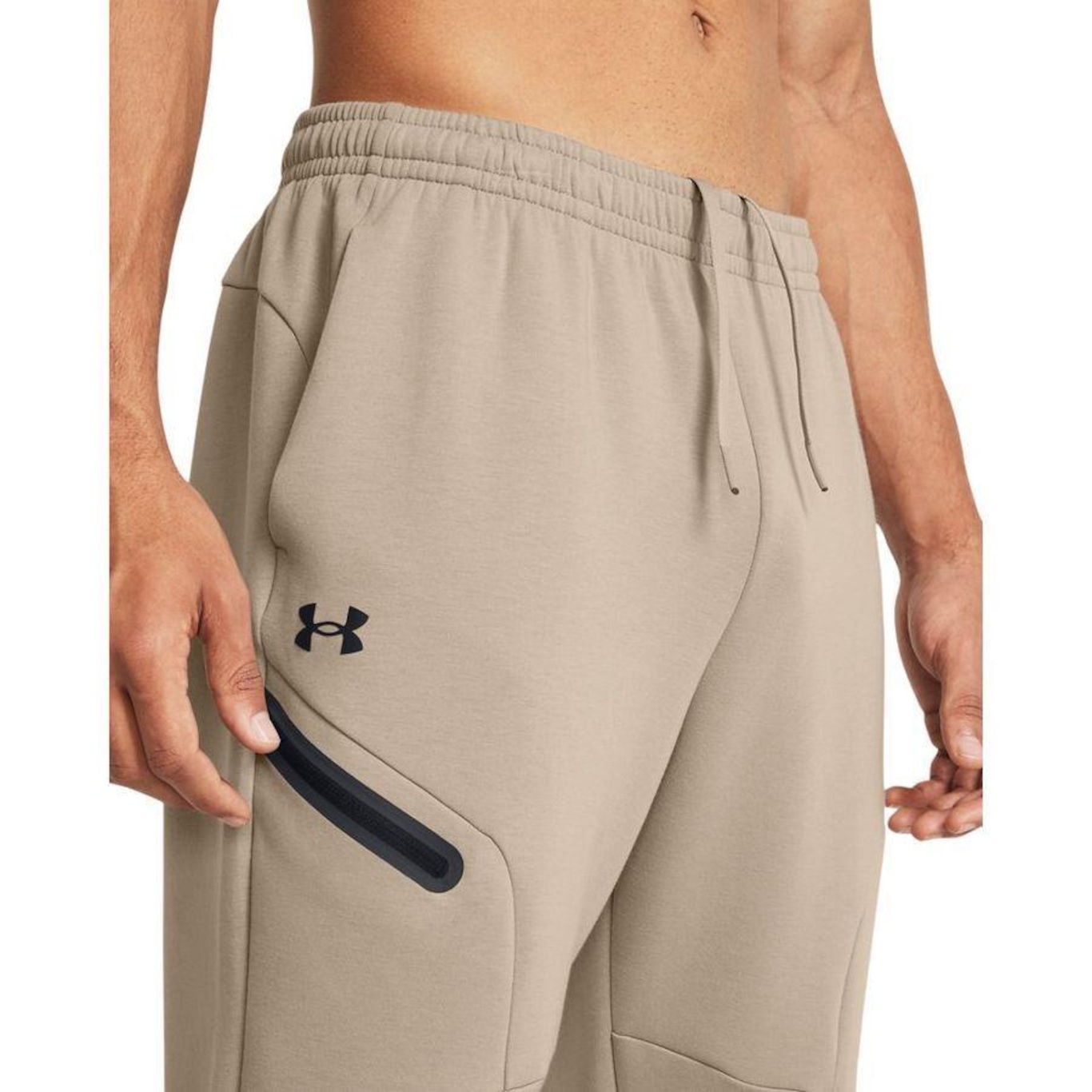 Calça de Treino Under Armour Unstoppable Fleece - Masculina - Foto 3