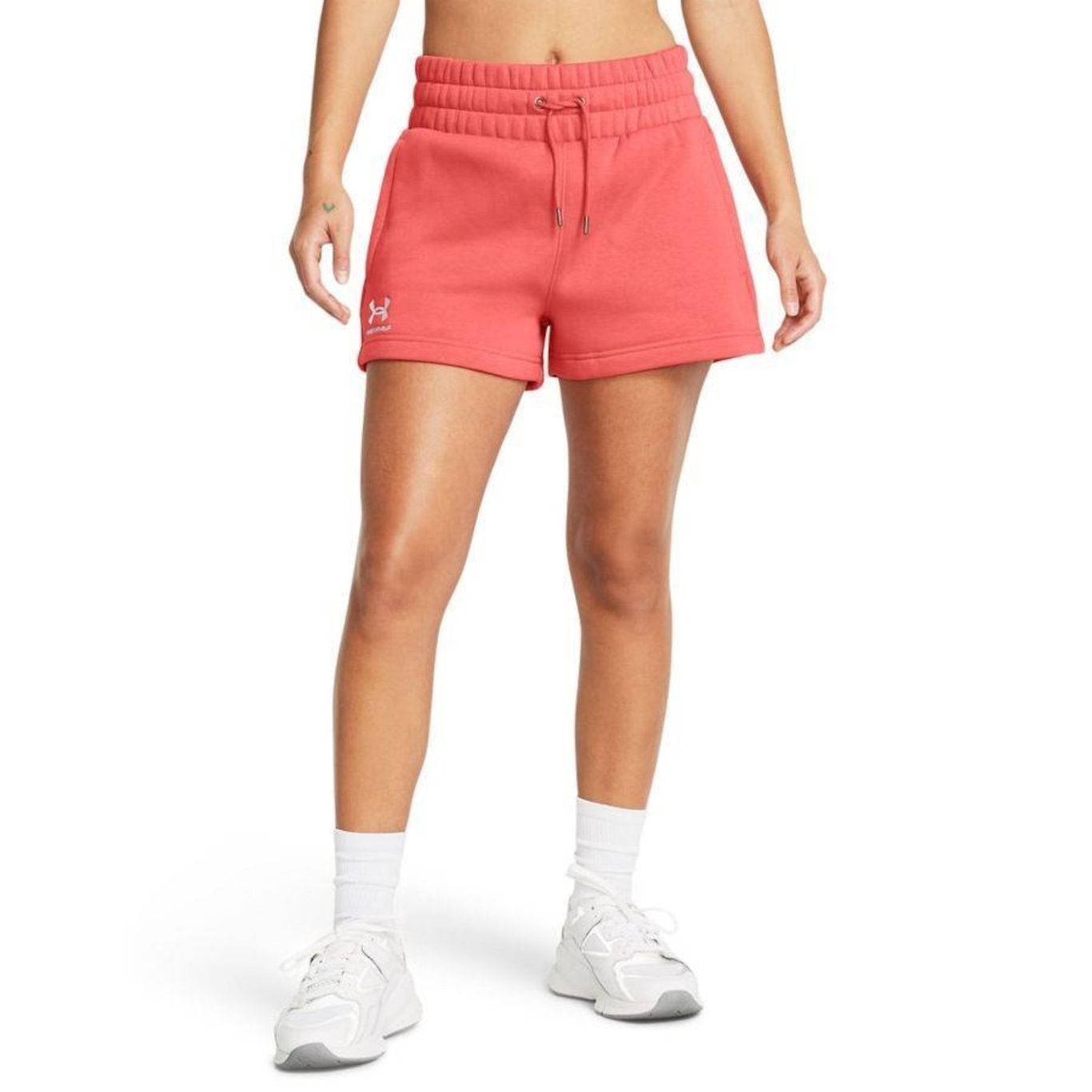 Shorts Under Armour Essential Fleece Boxer - Feminino - Foto 1