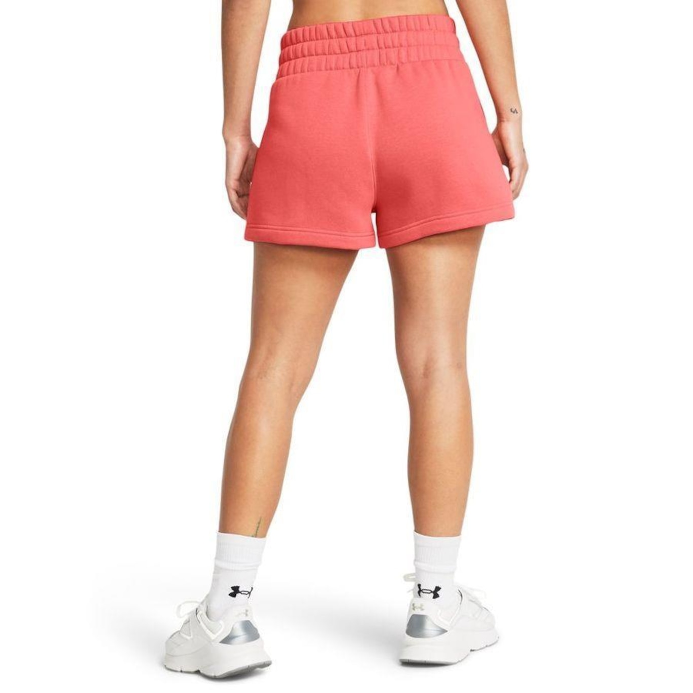 Shorts Under Armour Essential Fleece Boxer - Feminino - Foto 2