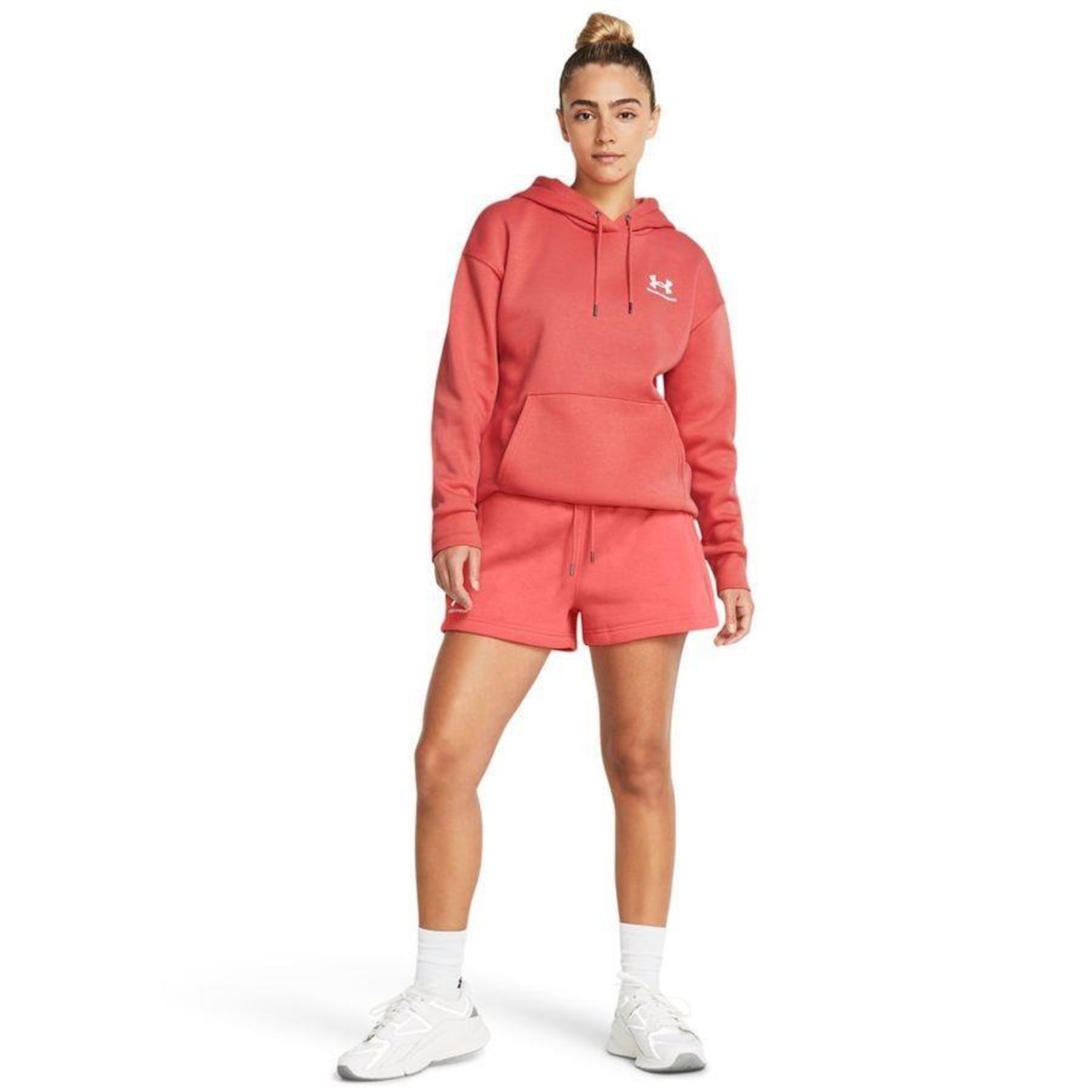 Shorts Under Armour Essential Fleece Boxer - Feminino - Foto 5