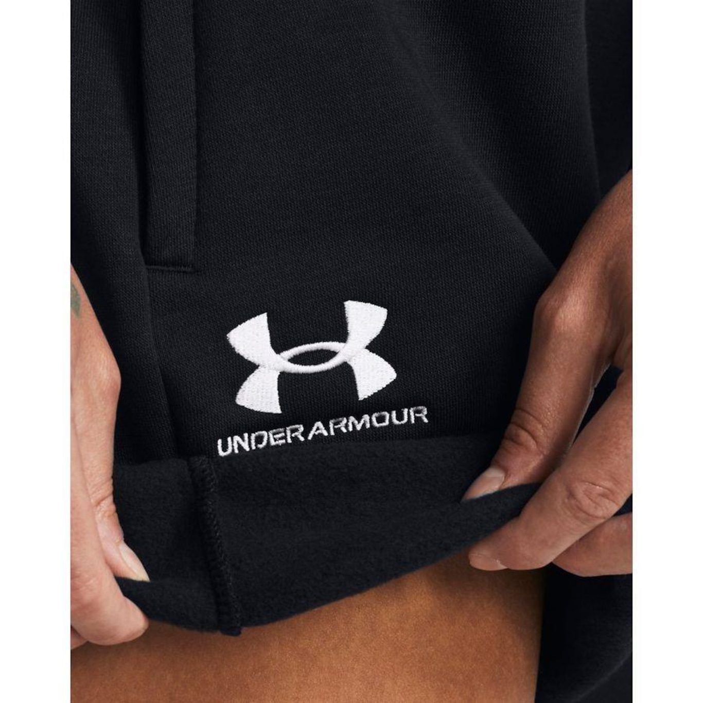 Shorts Under Armour Essential Fleece Relax - Feminino - Foto 3