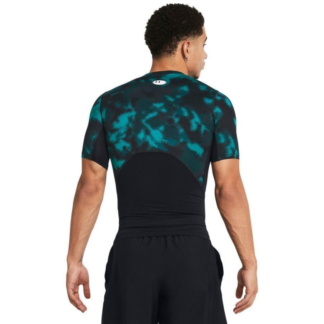 Camiseta de Compressão Under Armour Heatgear Armour Printed - Masculina - Foto 2