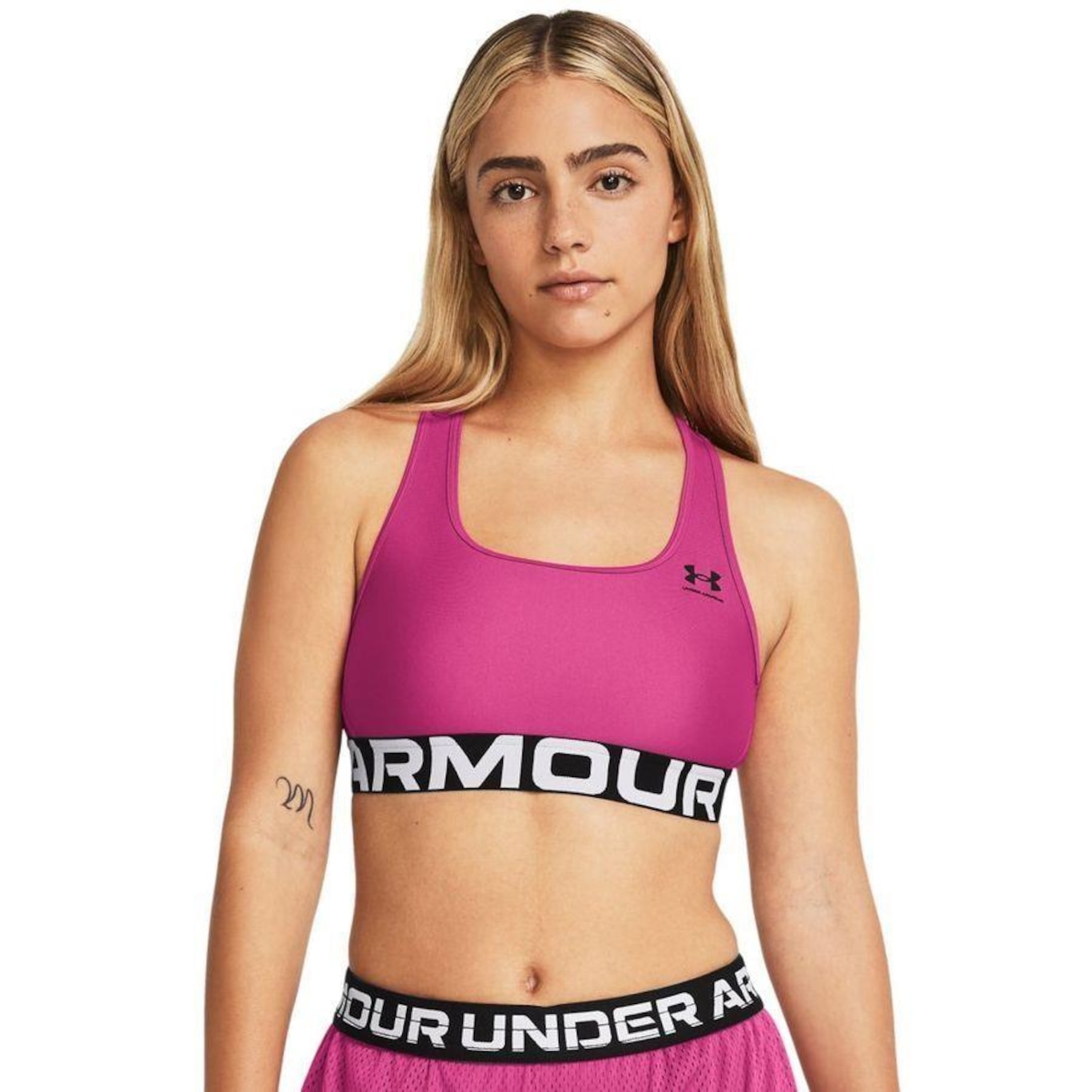 Top Under Armour Heatgear Authentics Mid - Feminino - Foto 1