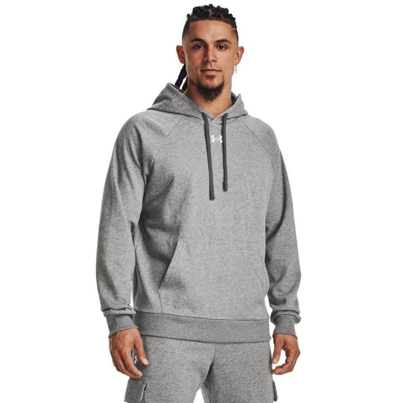 Blusão de Moletom com Capuz Under Armour Rival Fleece - Masculino - Foto 1