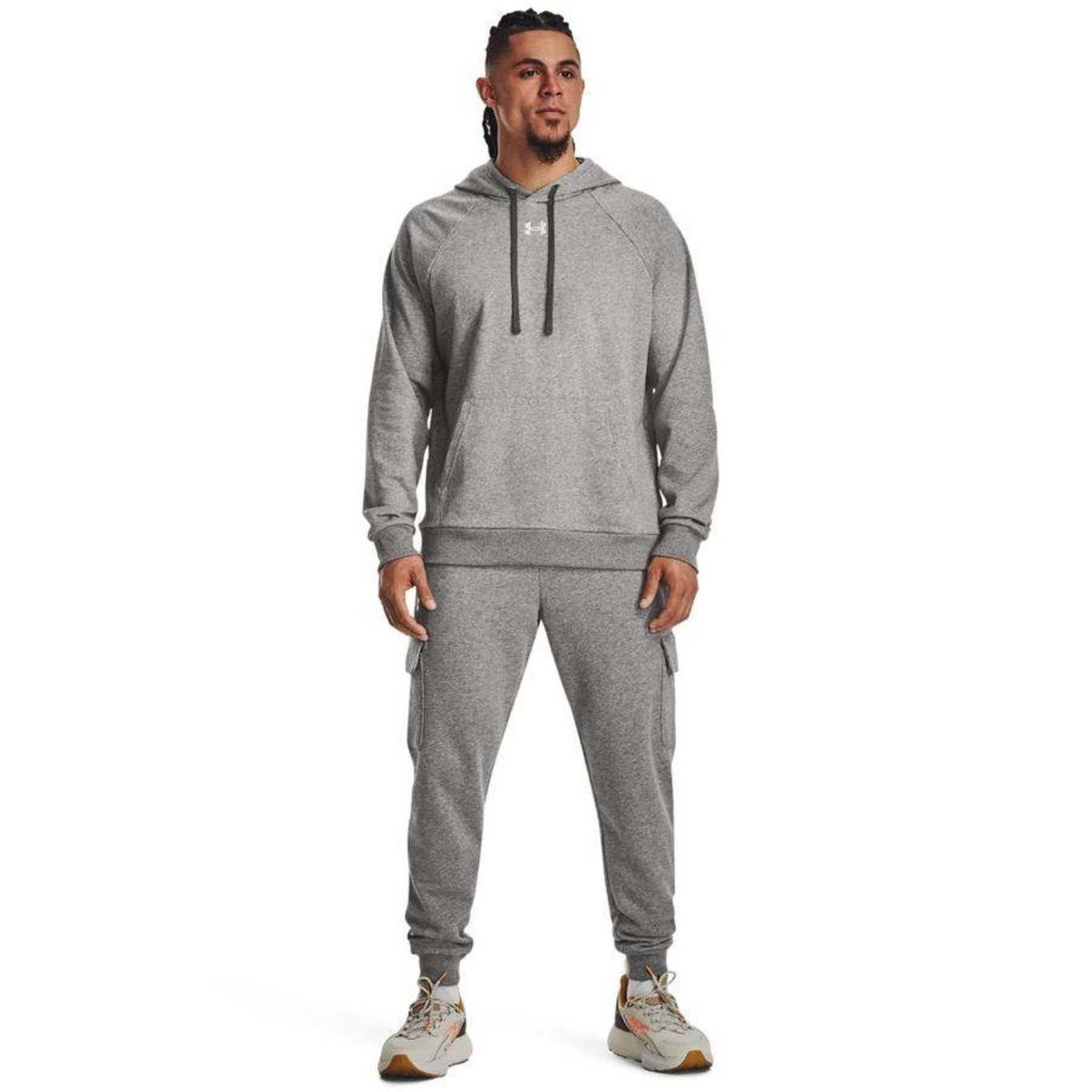 Blusão de Moletom com Capuz Under Armour Rival Fleece - Masculino - Foto 4