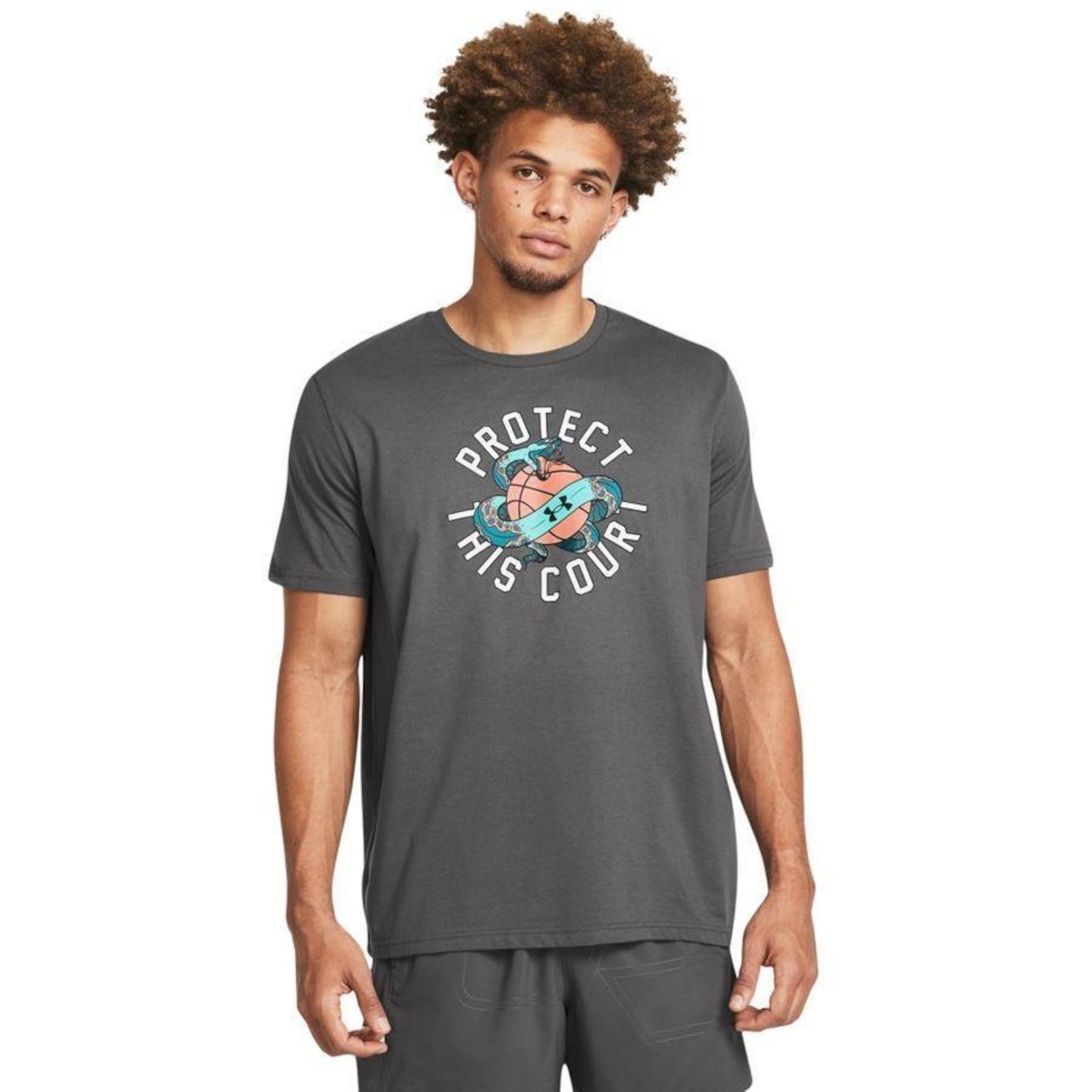 Camiseta Under Armour Protect Court Bball - Masculina - Foto 1