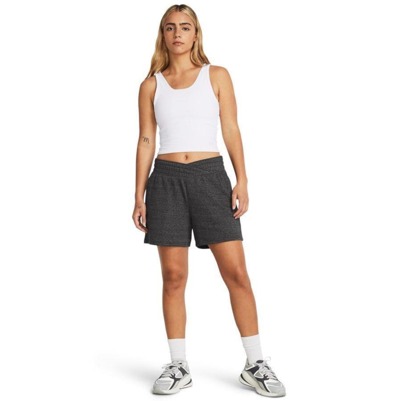 Shorts Under Armour Rival Terry - Feminino - Foto 4