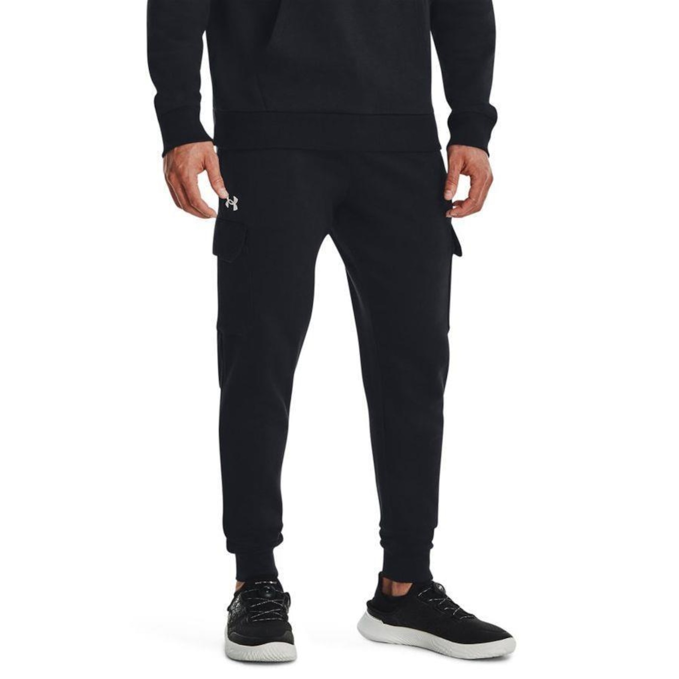 Calça Under Armour Rival Fleece Cargo - Masculina - Foto 1