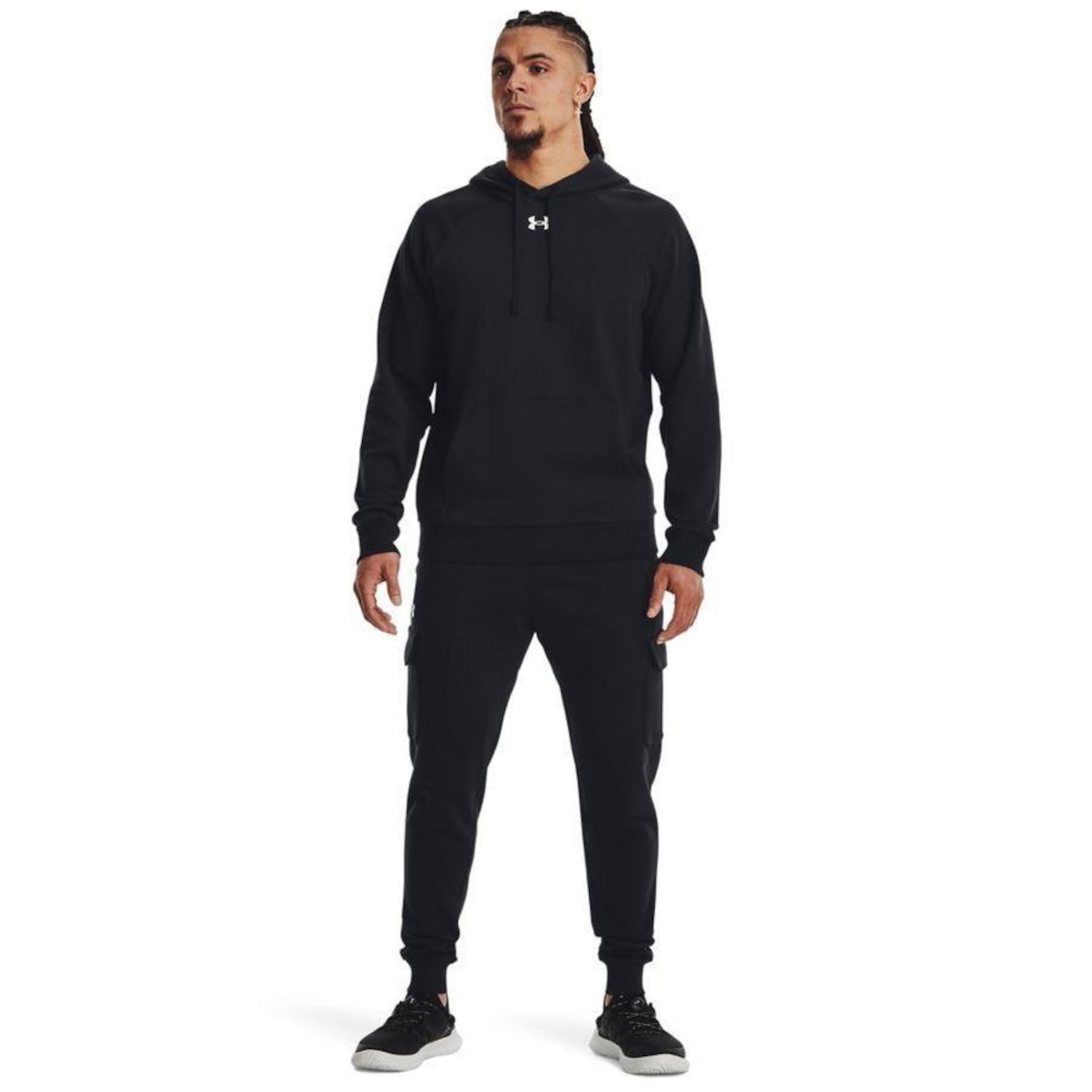 Calça Under Armour Rival Fleece Cargo - Masculina - Foto 4