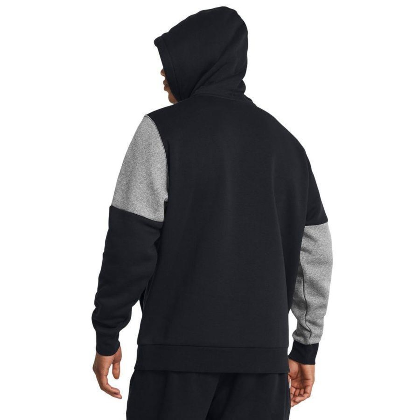 Blusão de Moletom com Capuz Under Armour Essential Fleece Icon Blocked - Masculino - Foto 2