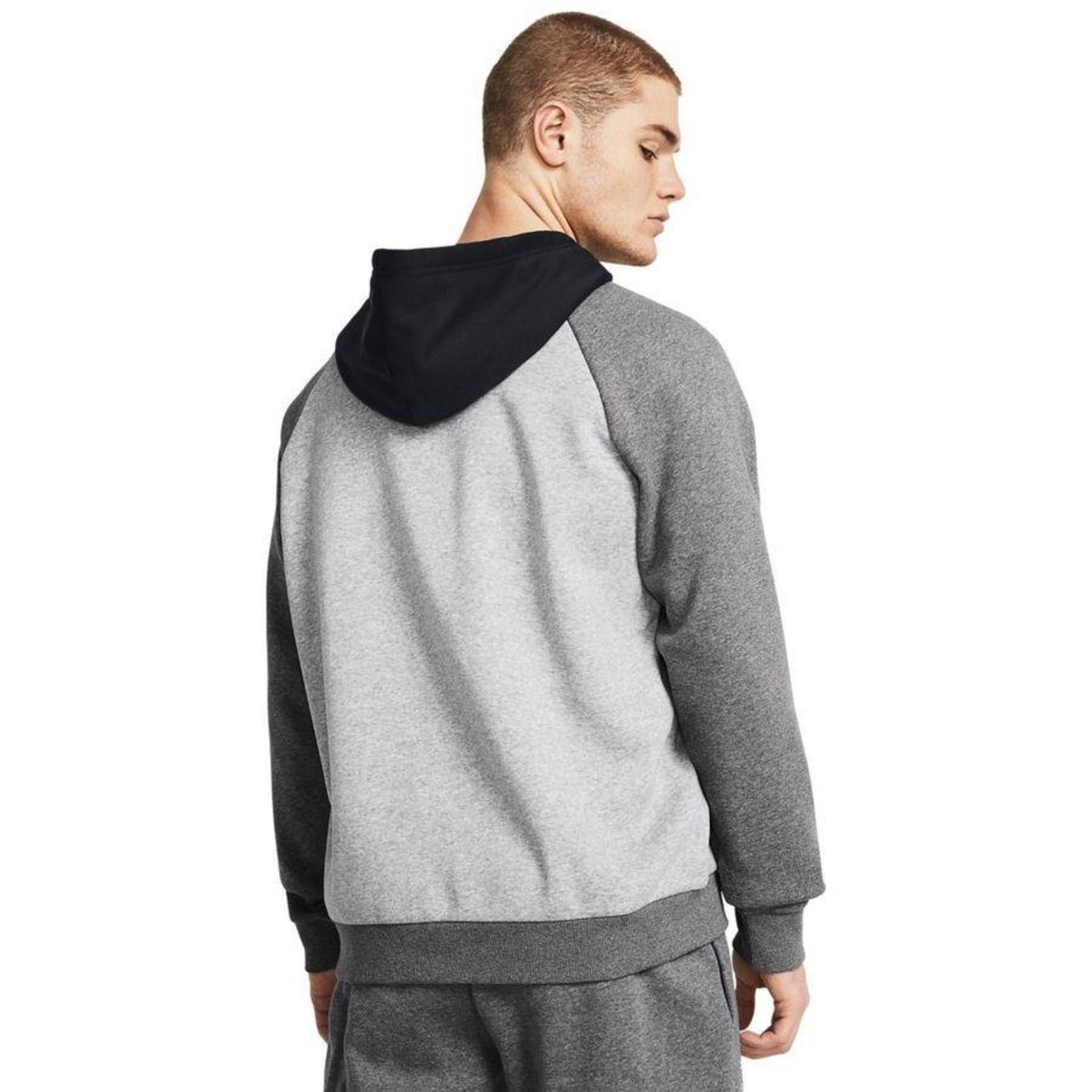 Blusão de Moletom com Capuz Under Armour Rival Fleece Colorblock - Masculino - Foto 2