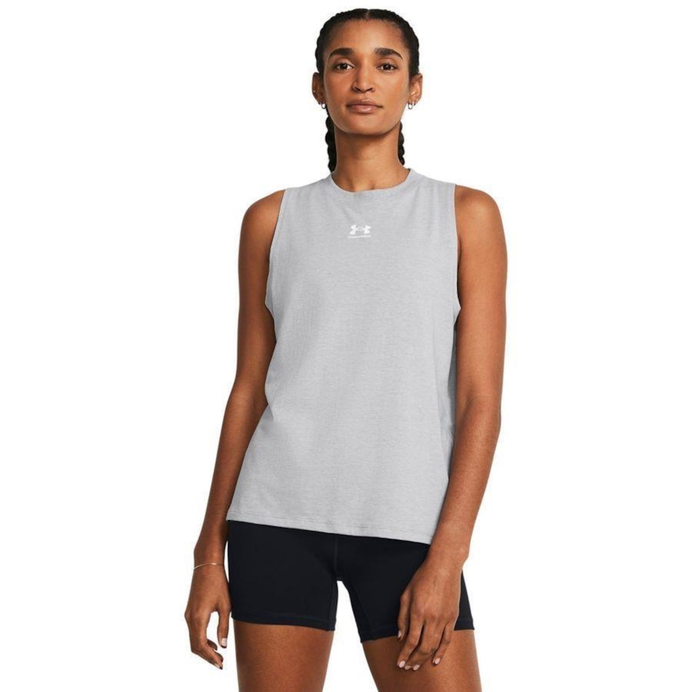 Camisa Regata Under Armour Campus Muscle - Feminina - Foto 1