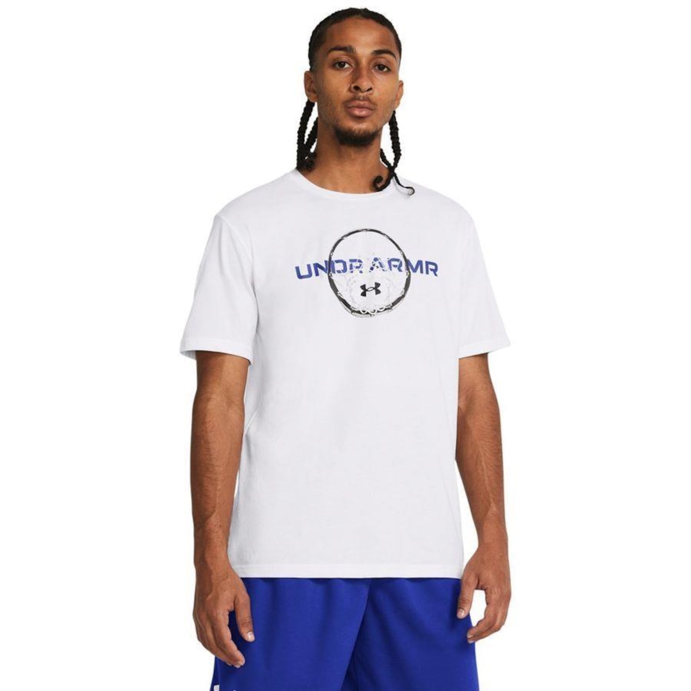 Camiseta Under Armour Bball Net Wordmark - Masculina - Foto 1