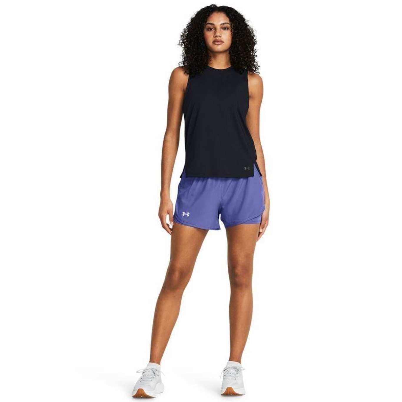 Shorts 2 em 1 Under Armour Fly By - Feminino - Foto 4