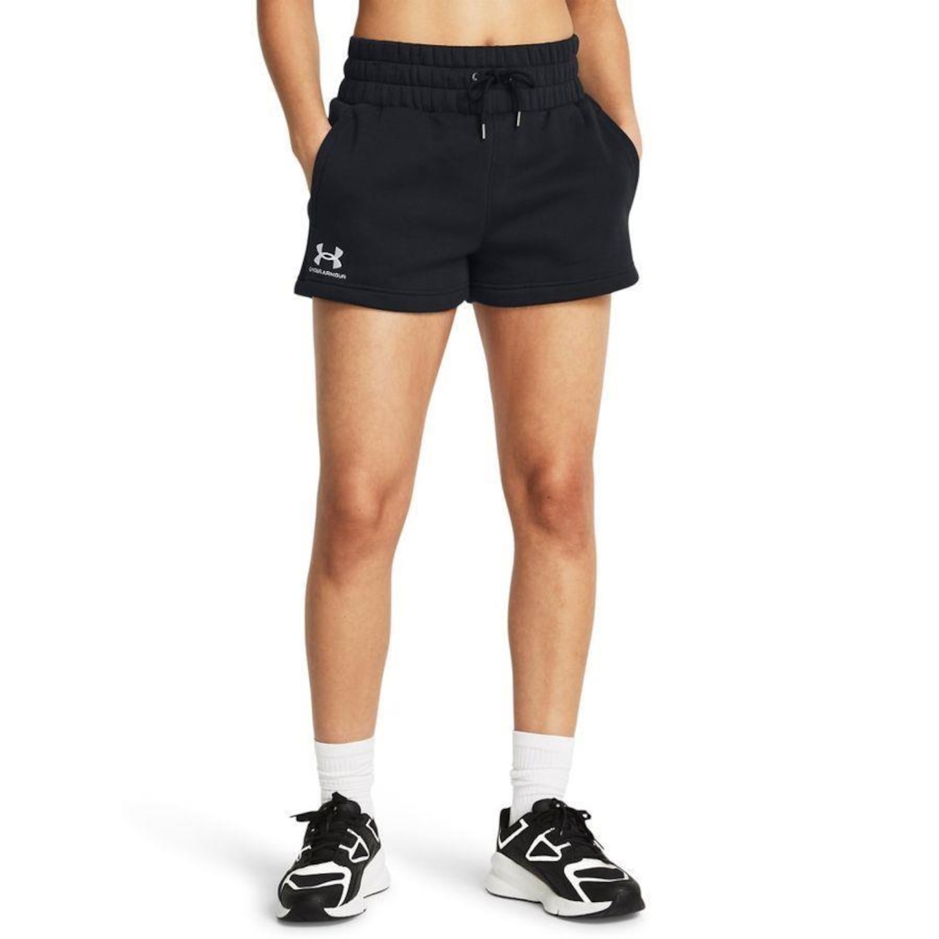 Shorts Under Armour Essential Fleece Boxer - Feminino - Foto 1